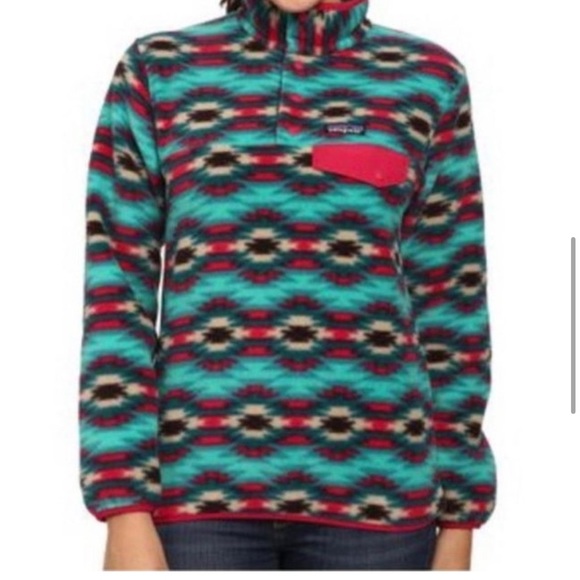 Patagonia Synchilla Boho Aztec Sweater RARE VTG - Picture 11 of 16